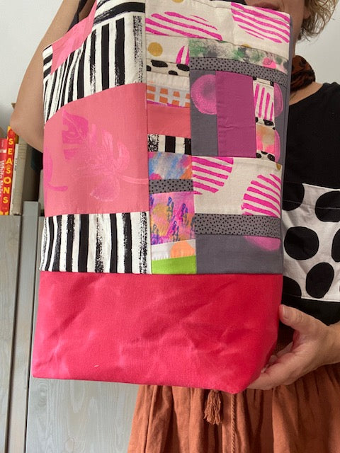 Scrappy Quilted Tote bags