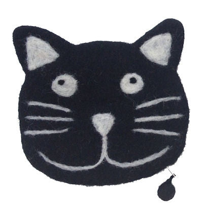 Frabjous Fibers and Wonderland Yarns - Meow Bag - Black - Yarning for Ewe - 1