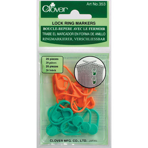 Clover - Locking Stitch Markers -  - Yarning for Ewe - 2