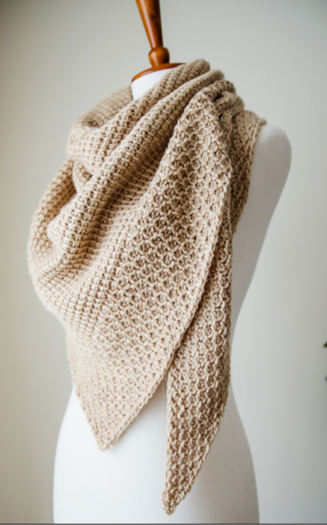 Lamia Wrap (Tunisian Crochet) with Cristin