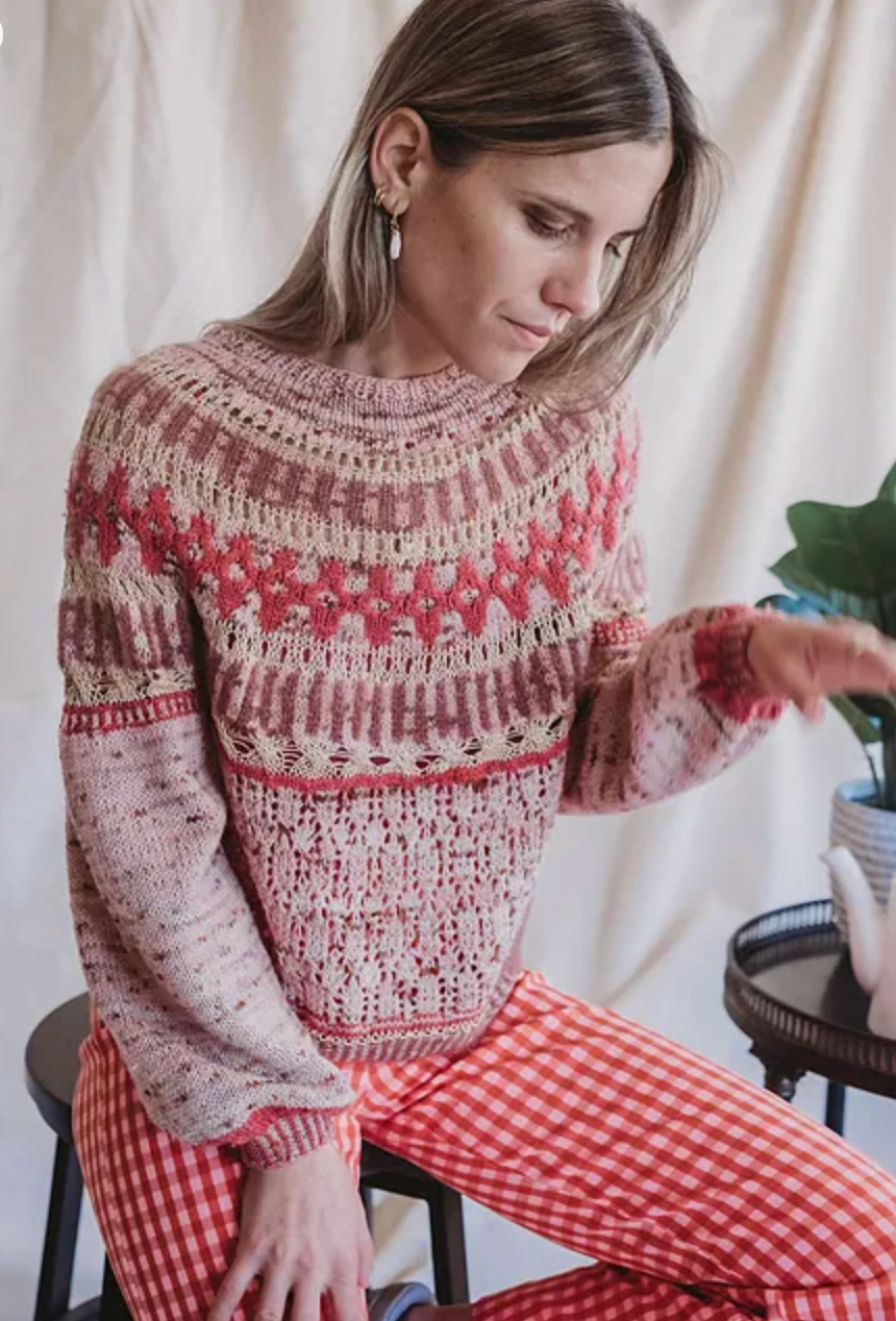 epine エピヌ bijou Nordic knit red epine エピヌ bijou Nordic knit red bijou Nordic knit