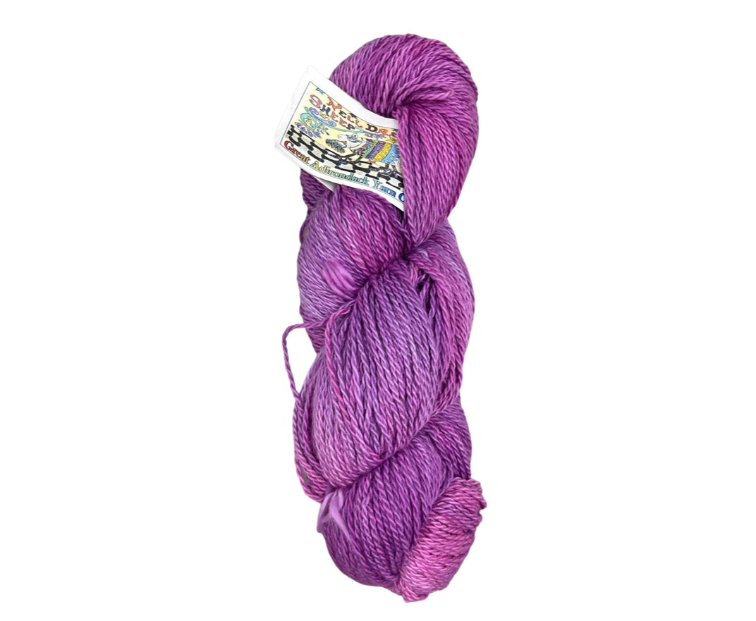 062023-Y-P Great Adirondack, Cotton ribbon yarn, purple/green, 75g skeins,  14 available — FabMo