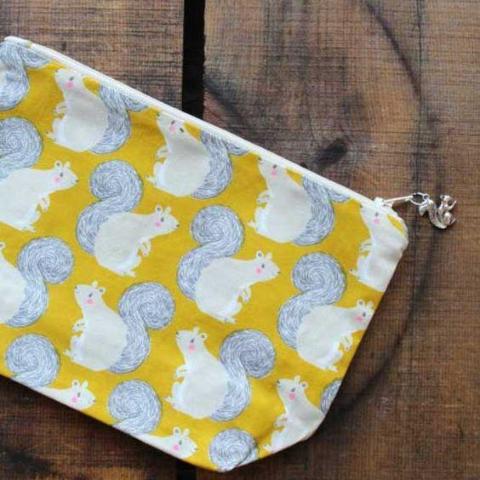 Handsewn Zippered Project Pouch