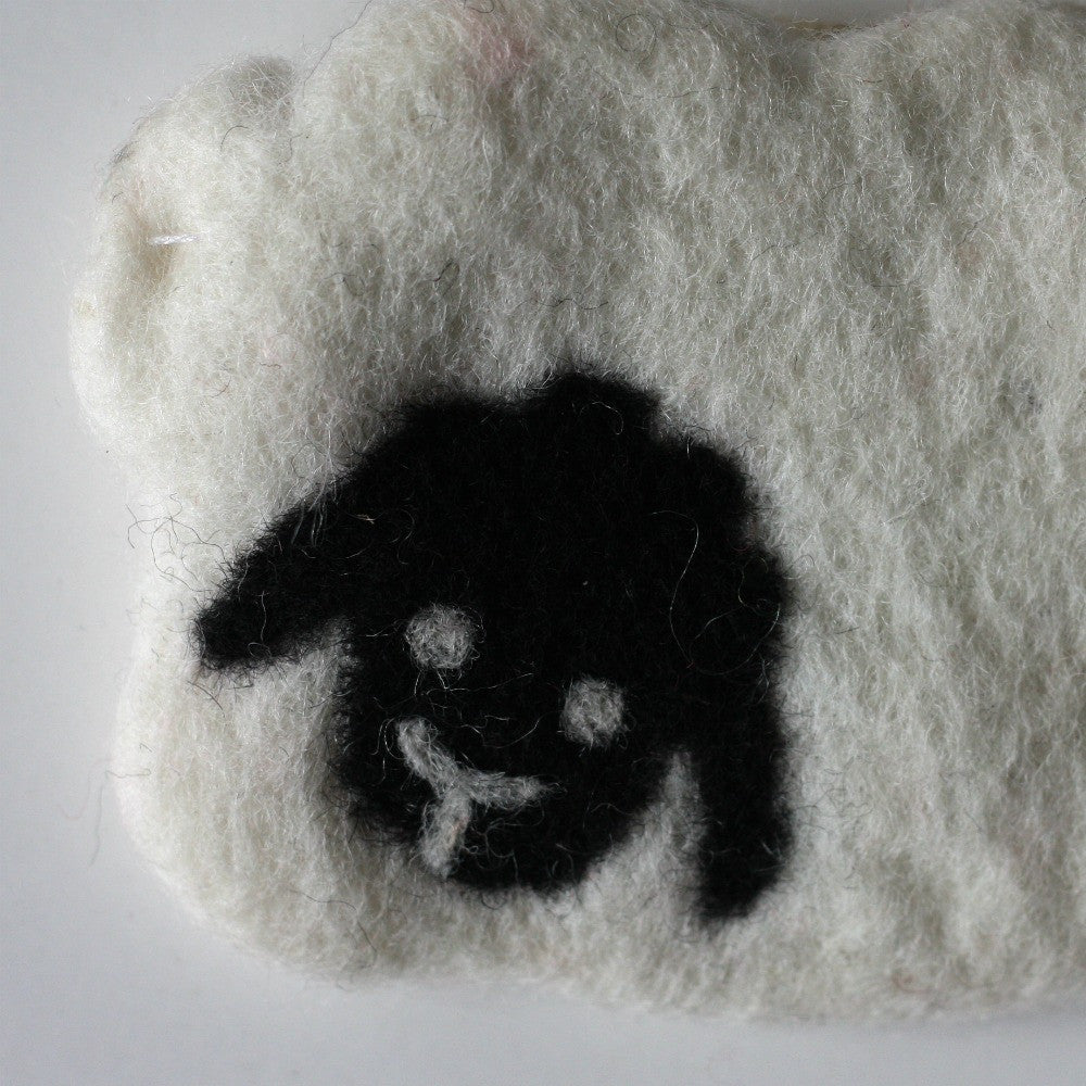 Frabjous Fibers and Wonderland Yarns - Mama Sheep Notions Bag - White - Yarning for Ewe - 2
