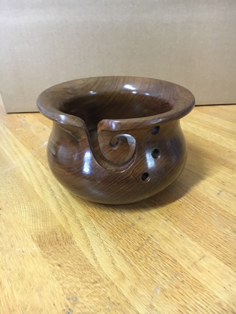 Wood Yarn Bowls