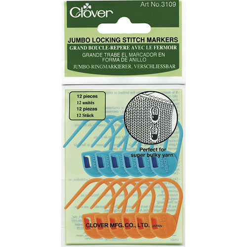 Clover - Jumbo Locking Stitch Markers -  - Yarning for Ewe - 2