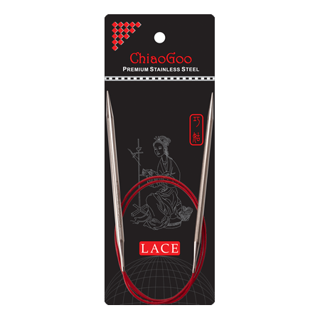 ChiaoGoo - RED Lace Circular Needles (5-17) -  - Yarning for Ewe - 1