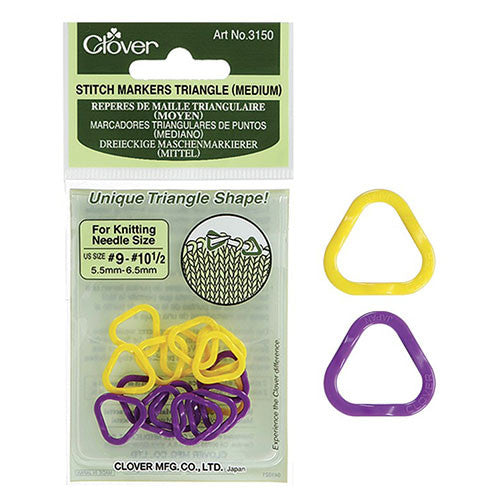 Clover - Triangle Stitch Markers - M - Yarning for Ewe - 2